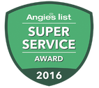 2016 super service award from angie's list... we think we're number one in customer satisfaction...you pay is when you are satisfied 